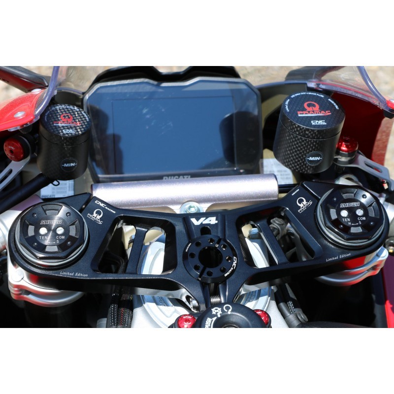 CNC Racing Pramac Edition Upper Triple Clamp Kit for Ducati Panigale V4 S Speciale